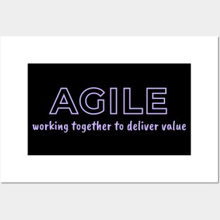 AGILE, working together to deliver value. Posters and Art